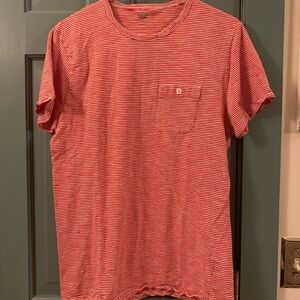 Old Navy Red and White Striped Women's Tee